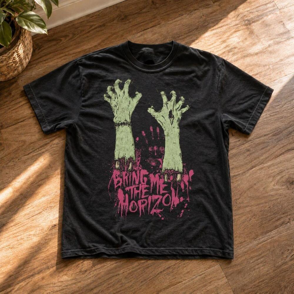 Bring Me The Horizon Zombie Hands Graphic Tee Black Unisex